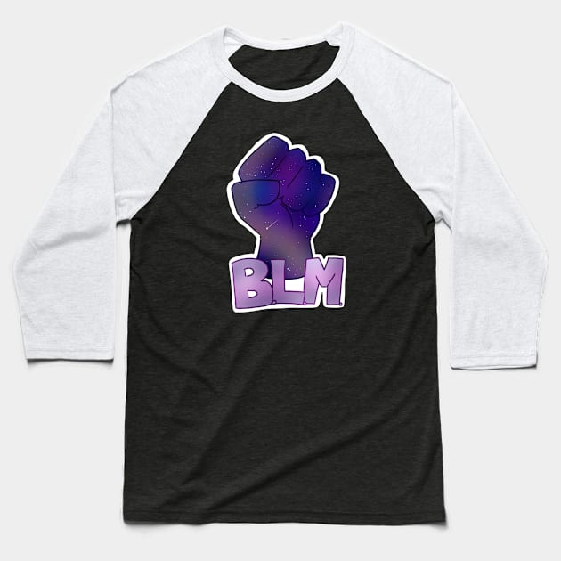 Black Lives Matter Baseball T-Shirt by Bleached Kitten Inkk